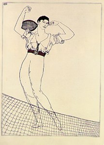 Ilustración para el Ballet Jeux, con Nijinsky (best known as ¡Ay que me muero, papi, que me muero!)