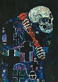 Gustav Klimt: La Muerte y la Vida (detalle)