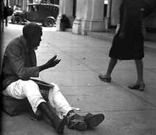 mendigo (foto por Walker Evans, 1933)