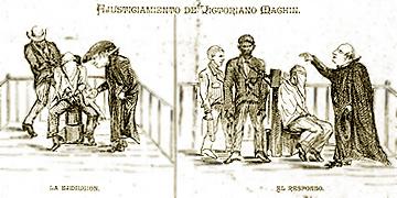 perspectivismo de La Caricatura: ejecución de Victoriano Machín