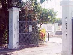 entrada al cementerio de Cayo Hueso