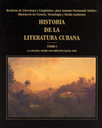 cubierta de la nueva Historia de la Literatura Cubana
