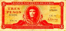 tres pesos (anverso)