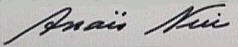 firma de Anais Nin