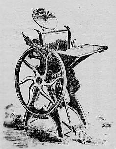 Prensa de pedal conocida como <minerva>